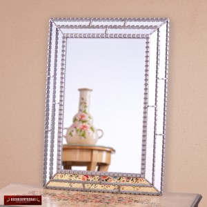 Silver Decorative Rectangular Wall Mirror, Bathroom mirror Wall decor from Peru   123303499252